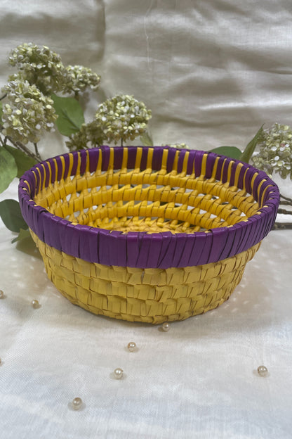 Yellow Purple Multi Purpose Basket