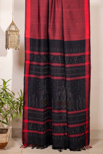 WOVEN FIRE TANGALIYA SARI