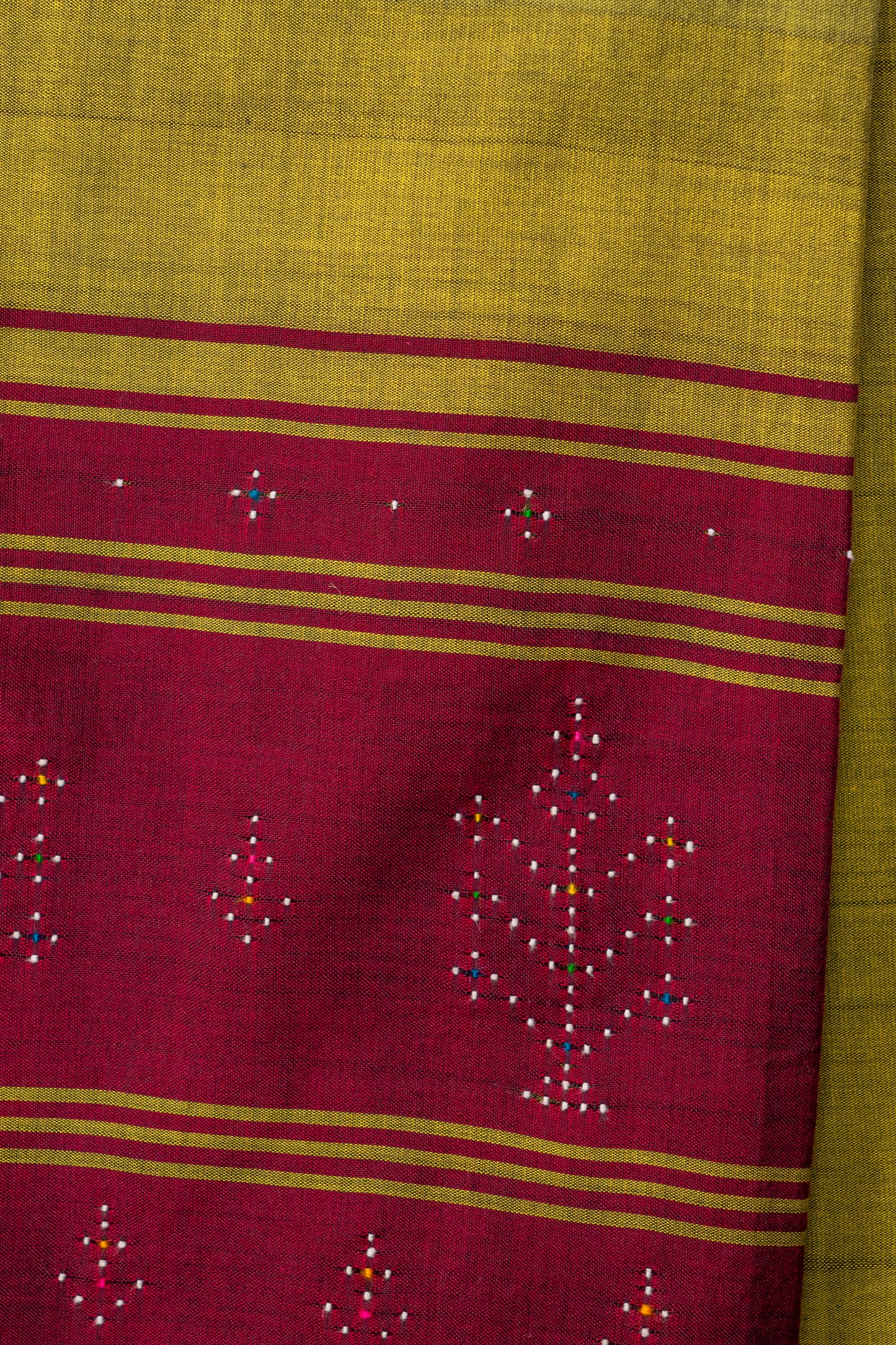 GREEN CHERRY TANGALIYA COTTON DUPATTA