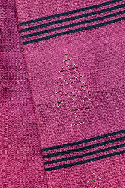 DARK MAUVE TANGALIYA COTTON DUPATTA