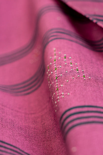 DARK MAUVE TANGALIYA COTTON DUPATTA