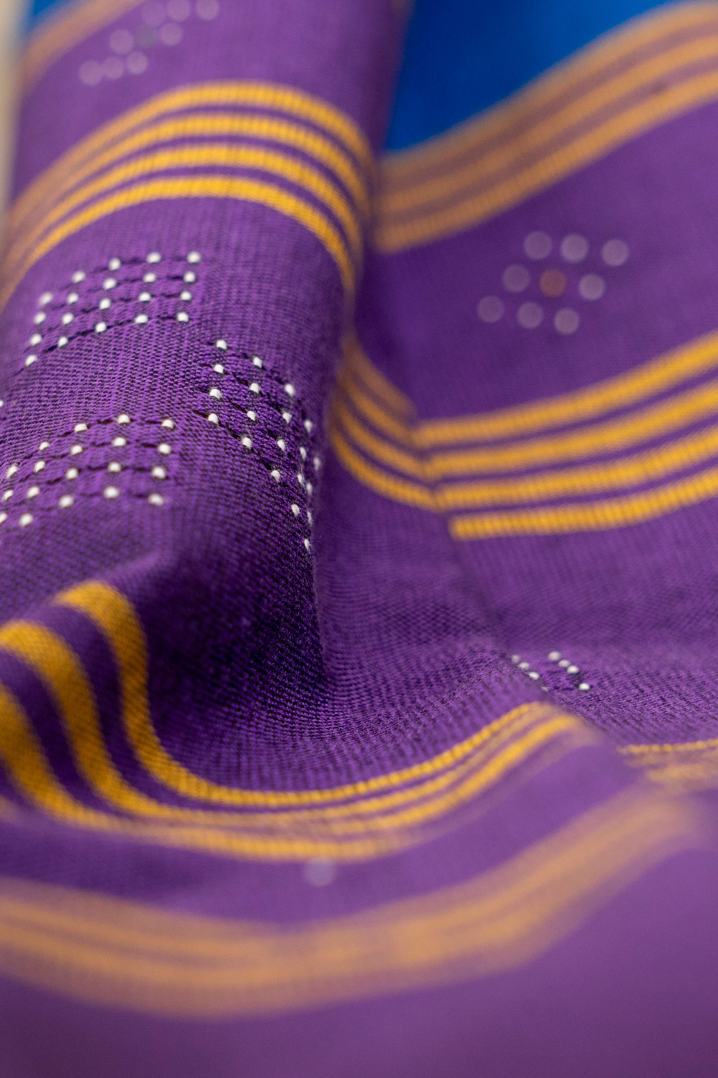 PURPLE-BLUE TANGALIYA COTTON DUPATTA